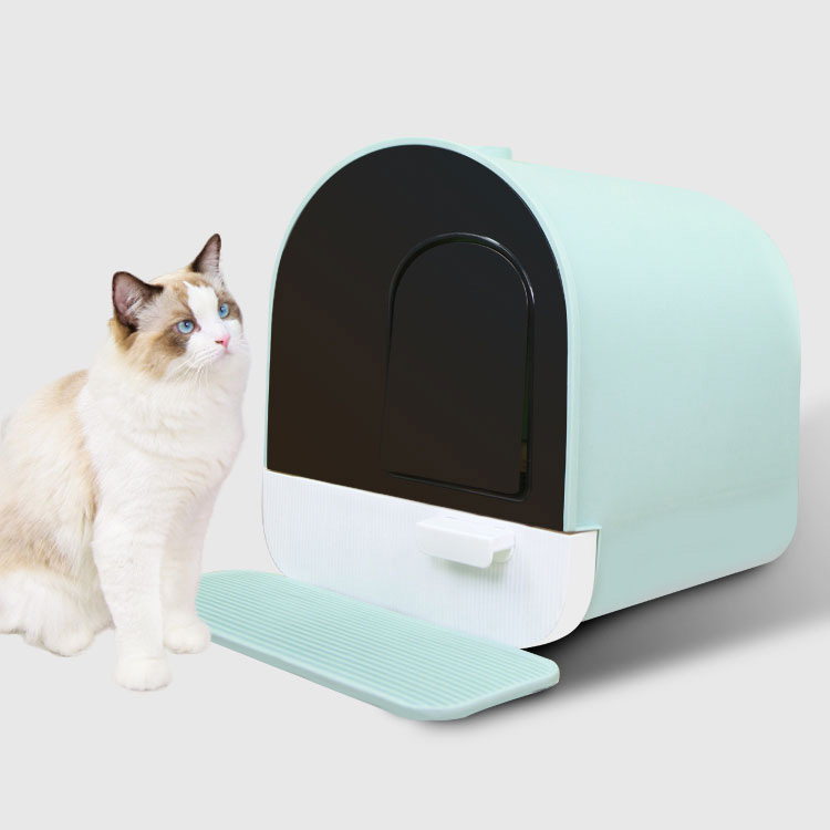 App Control Deodorization Cat Litter Basin, Enclosed Cat Toilet