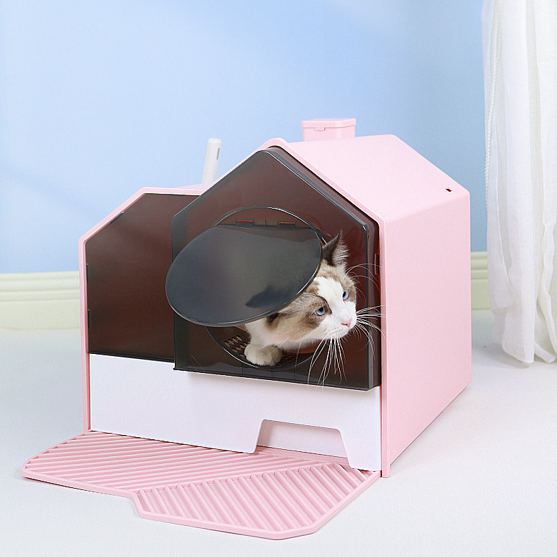 Fully Enclosed Deodorant Cat Litter Box with APP WIFI control