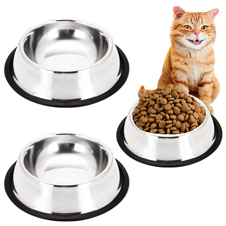 Stainless Steel Pet Cat Bowl,8oz Food and Water Cat Dishes Non Slip Stackable Pet Bowl for Cat, Kitten, Puppy, Small Dog gifts