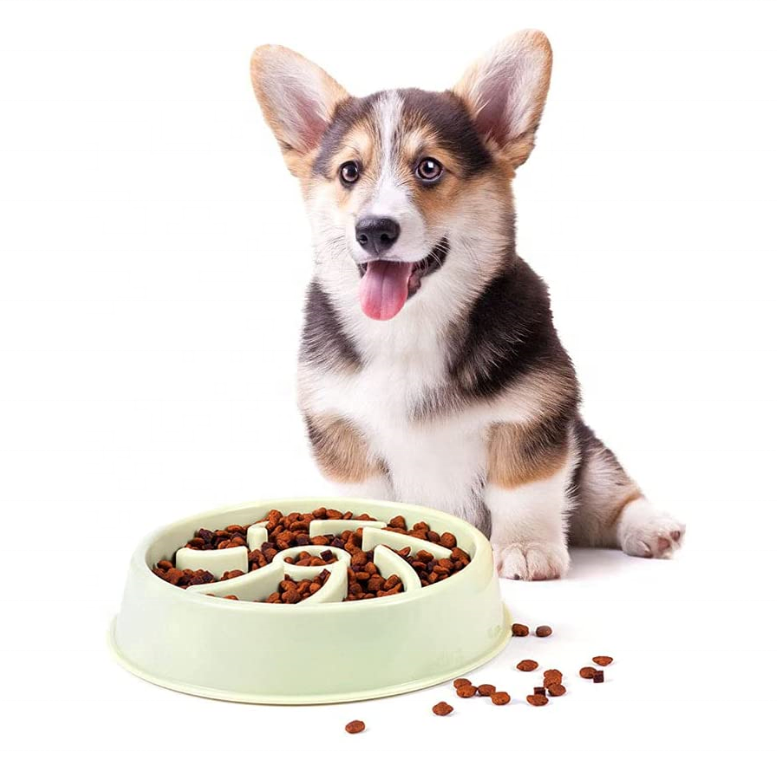 Slow Feeder Dog Bowl Non Slip Puzzle Bowl Fun Interactive Bloat Stop Pet Bowl Anti-Gulping Prevent Obesity for Dog Cat ,gifts