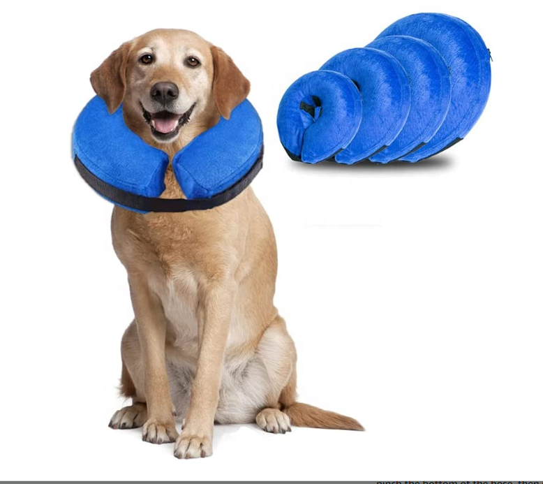 Dog Inflatable Recovery Collar - Soft Pet Surgery Collar for Dogs & Cats, Comfortable Protective E Collar Prevent for dog ,pets