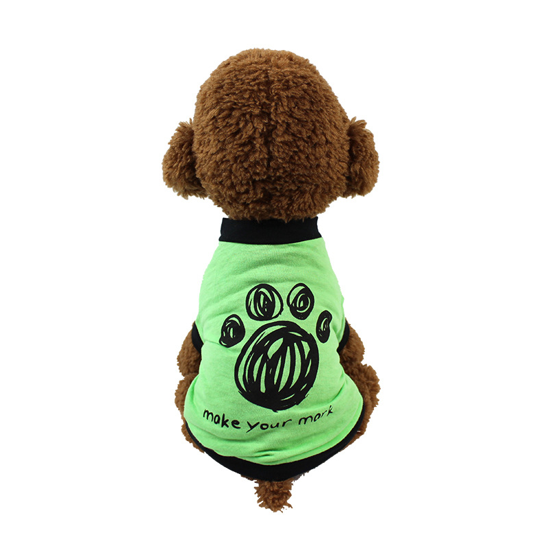 Pet dog spring and summer Vest clothes puppy cat T-shirt