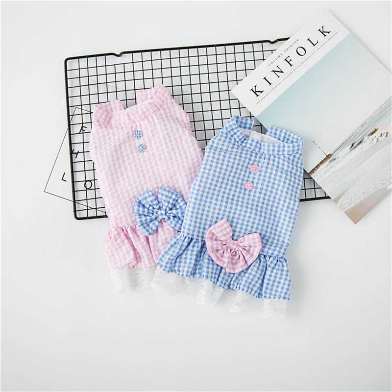 Cute princess skirt cat clothes small cat pet dog warm spring and summer clothes new year shirts