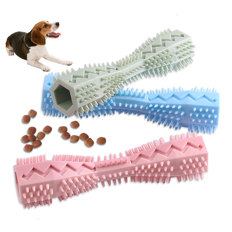 Durable Strong Design Dog Toothbrush & Squeaky Chew Toys